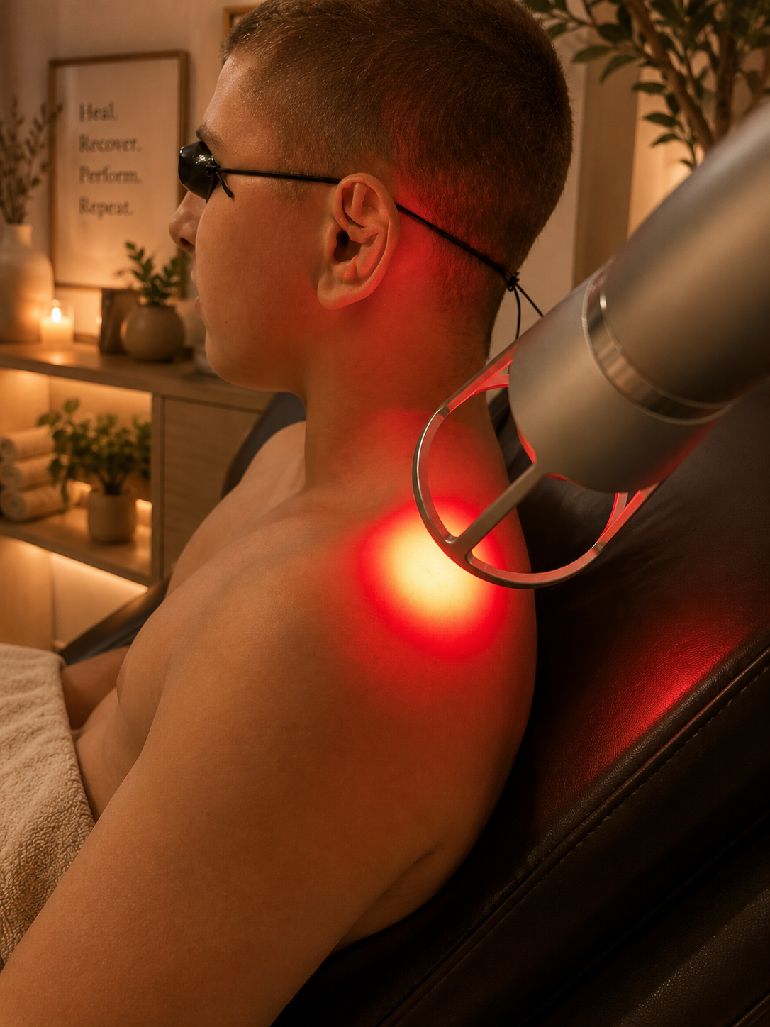 Red light therapy treatment at HackHaus LA