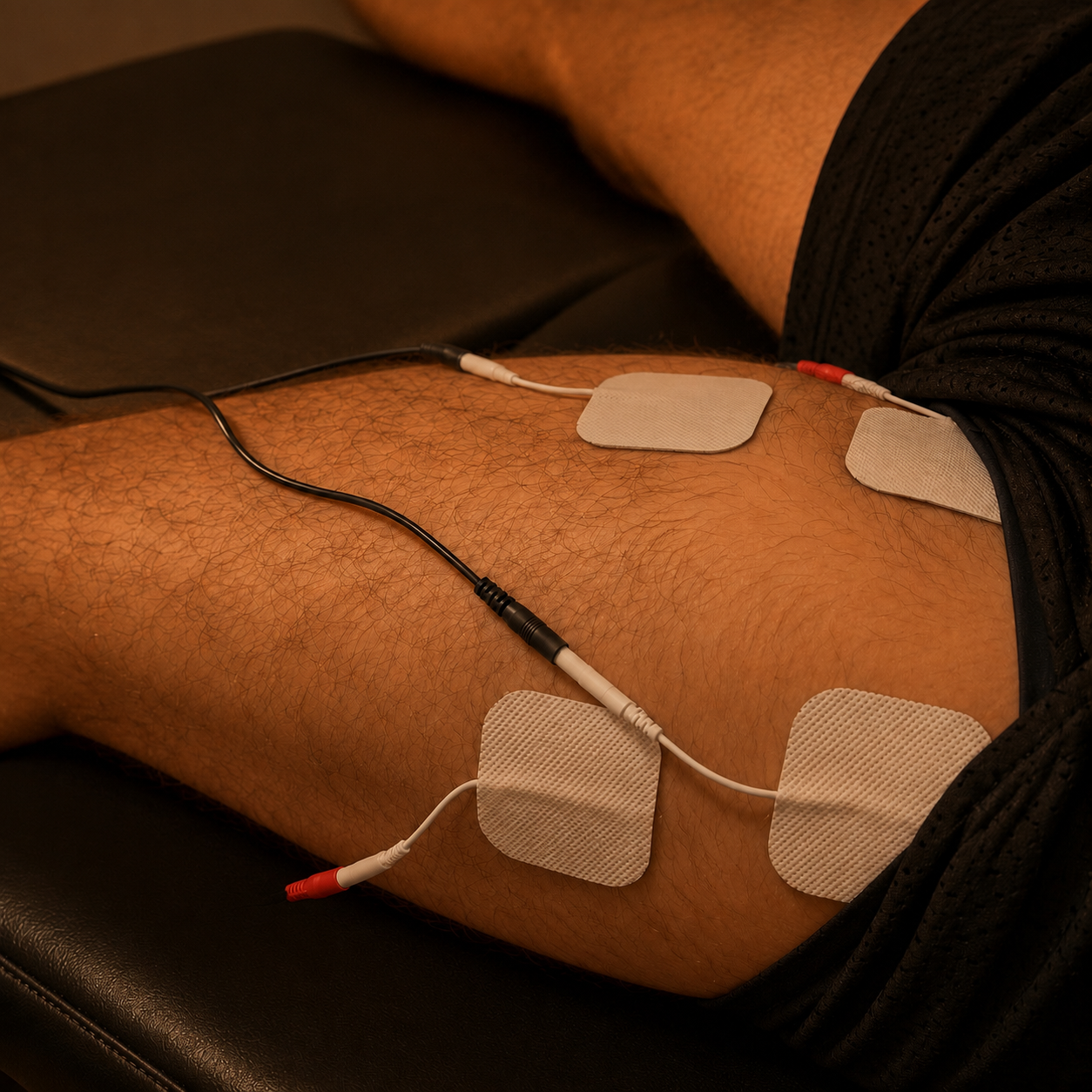 Electrical muscle stimulation therapy at HackHaus LA