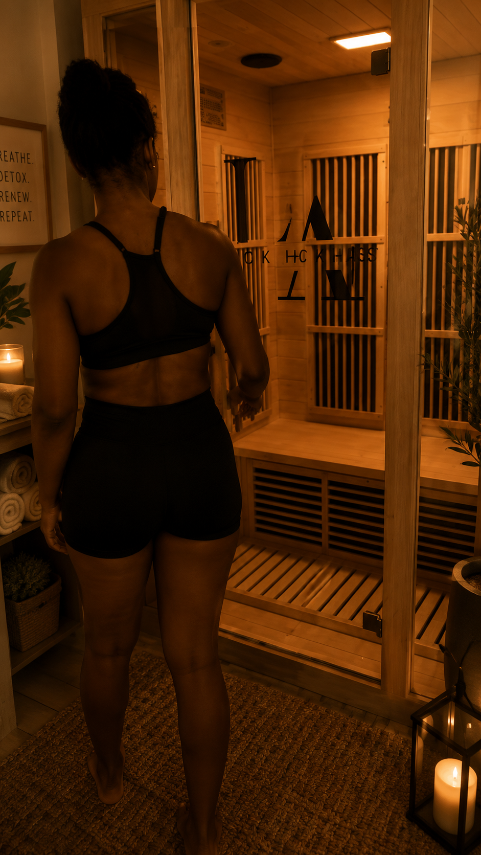 Infrared sauna at HackHaus LA
