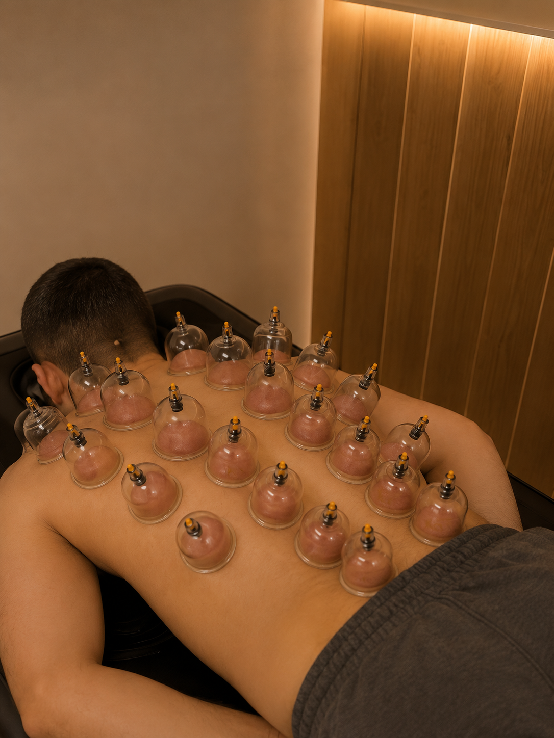 Cupping therapy treatment at HackHaus LA