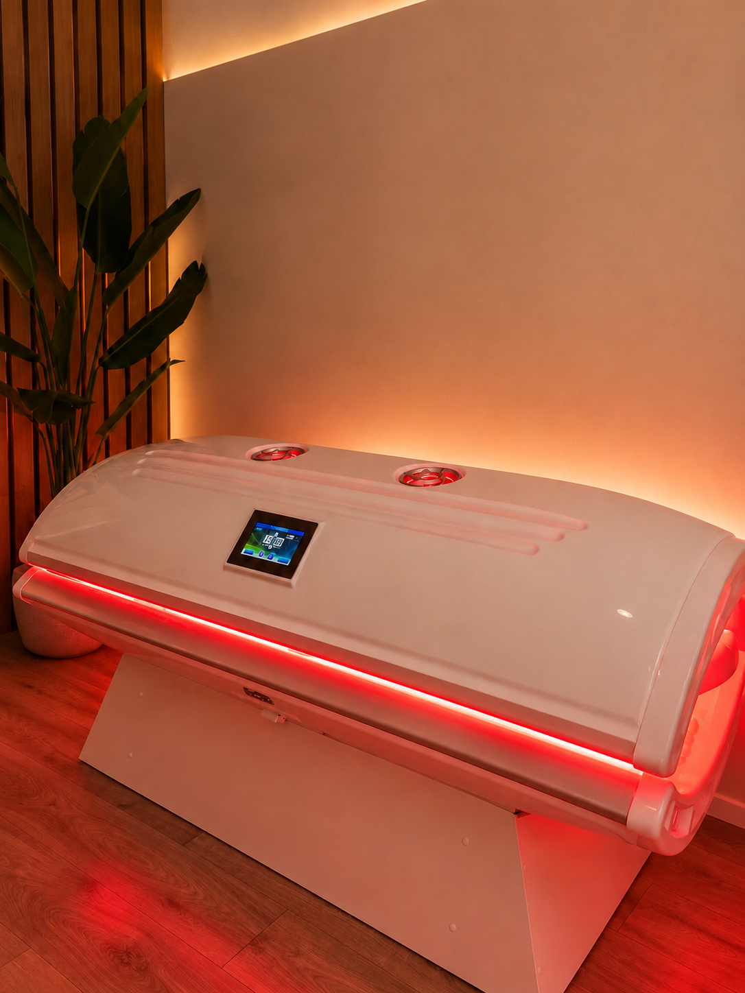 Red light therapy bed at HackHaus LA